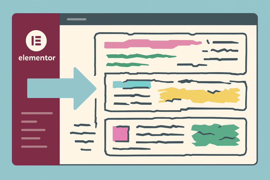 Elementorでプレビューがバグった画面